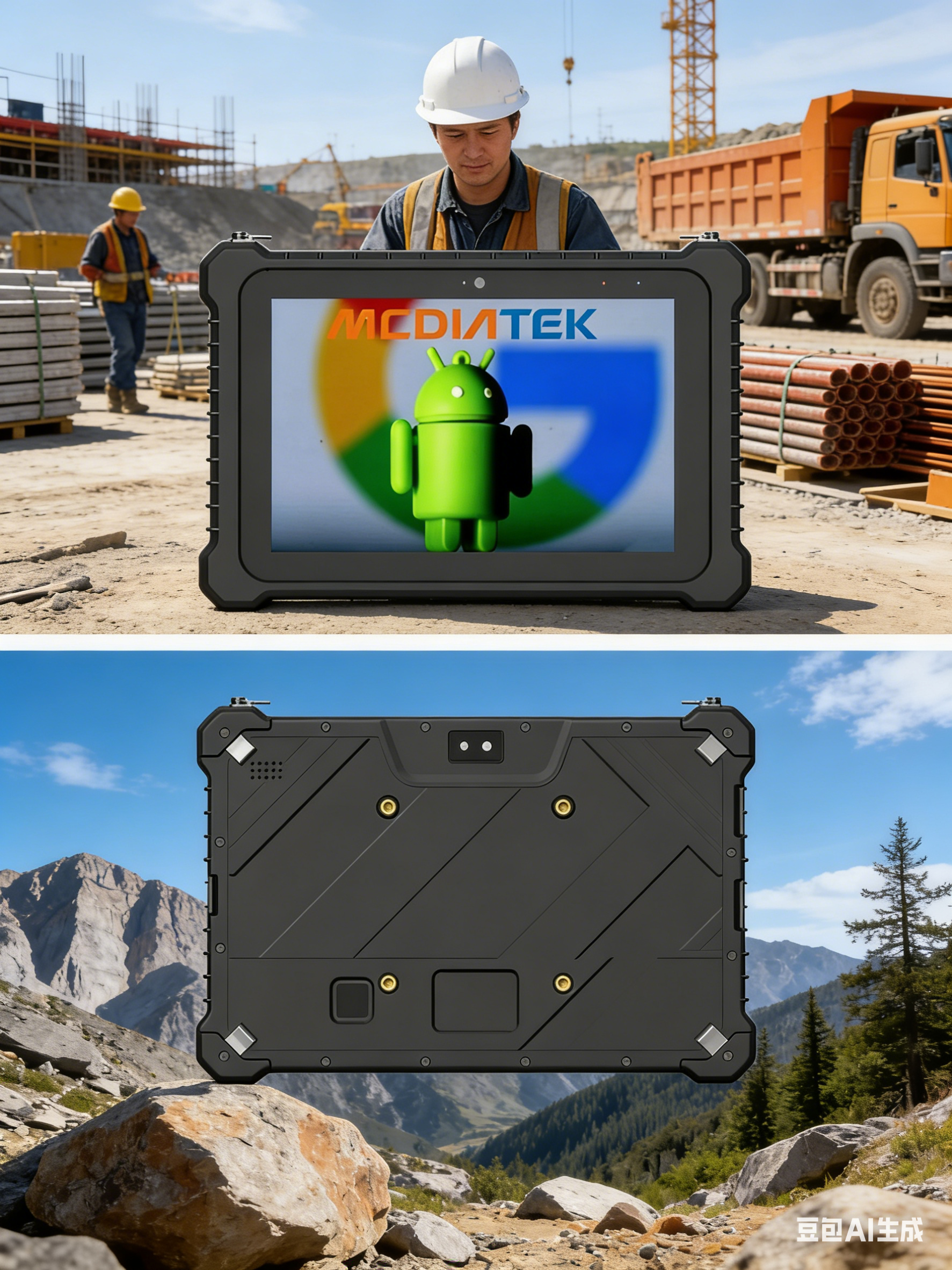 HiDON Factory 8 Inch Rugged Tablet PC With 8+128GB NFC MTK8788 2D Barcode Scanner RJ45 RS232 HDM-I Port IP68 Waterproof Tablet